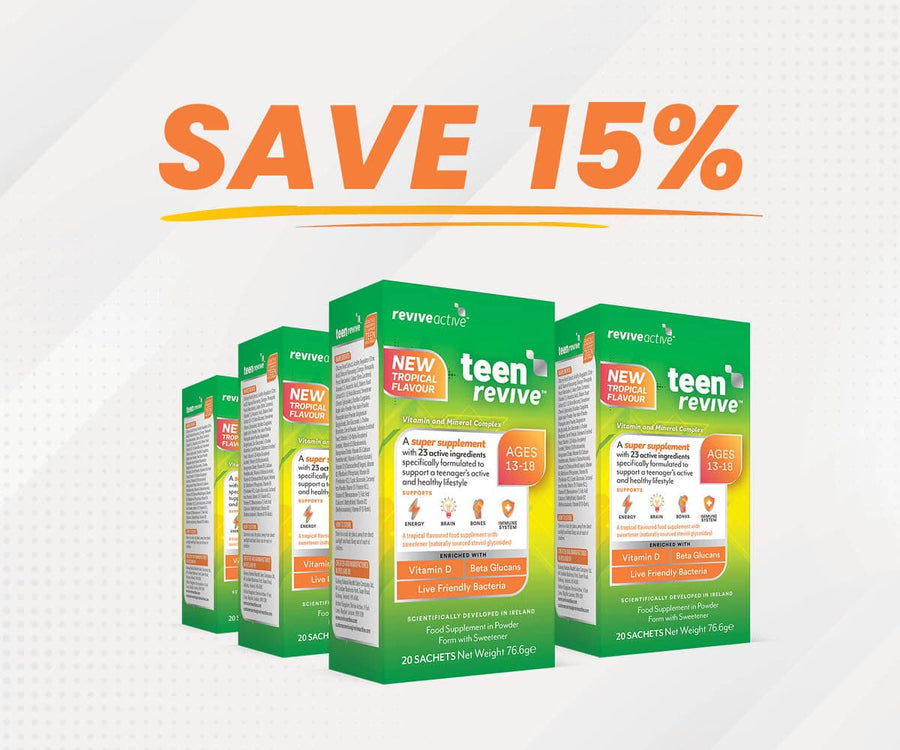 Teen Revive Tropical Flavour 6 Boxes (120 Sachets) Vitamins & Supplements Revive Active