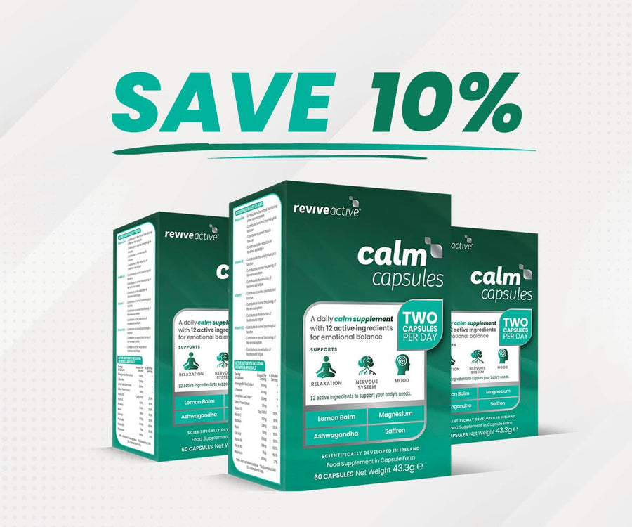 Calm Capsules 3 BOXES (180 CAPSULES) Revive Active (RoW)