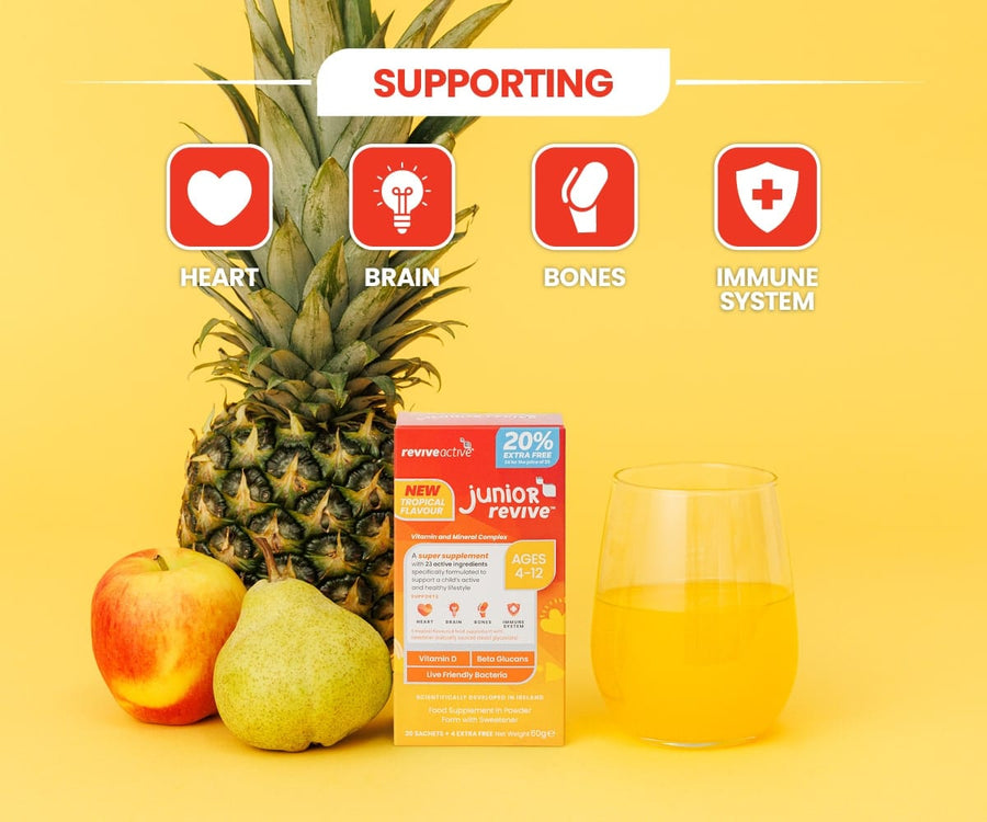 Junior Revive Tropical Flavour 20% Extra Free Vitamins & Supplements Revive Active