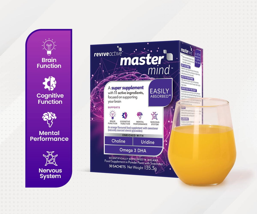 Mastermind 1 Box (30 Sachets) Vitamins & Supplements Revive Active