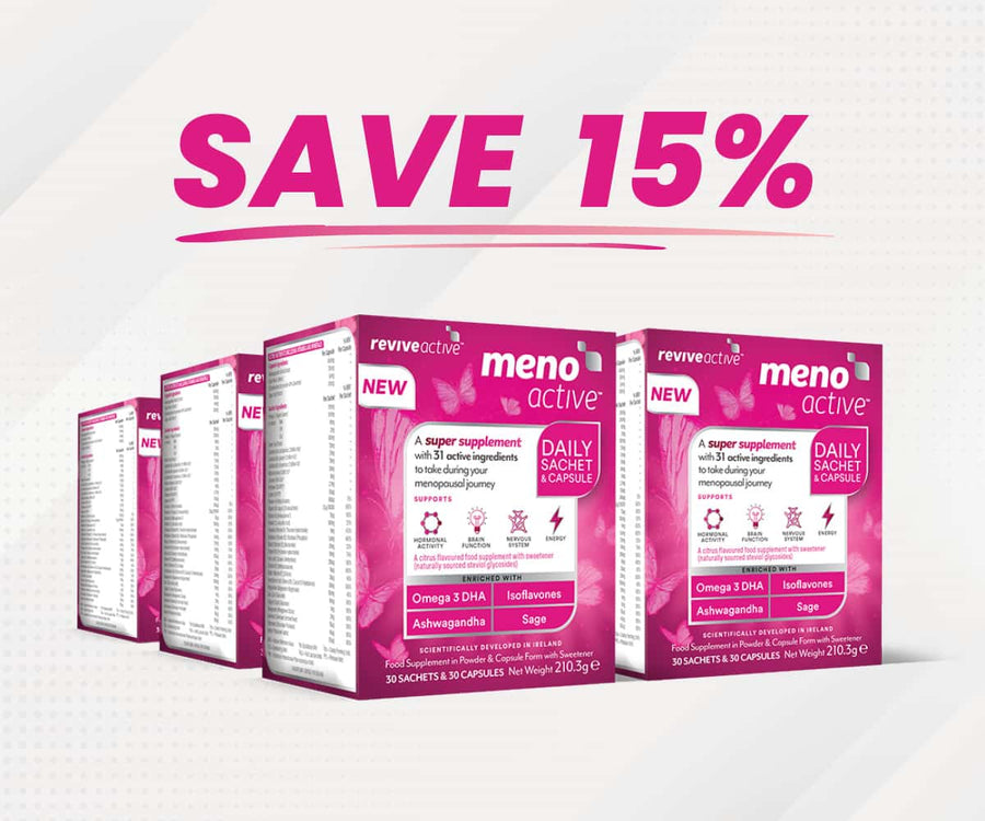 Meno Active 6 Boxes (180 Sachets + 180 Capsules) Vitamins & Supplements Revive Active