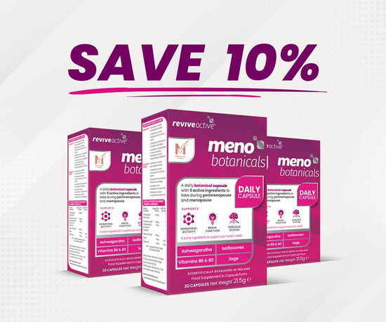 Meno Botanicals 3 BOXES (90 CAPSULES) Revive Active (RoW)