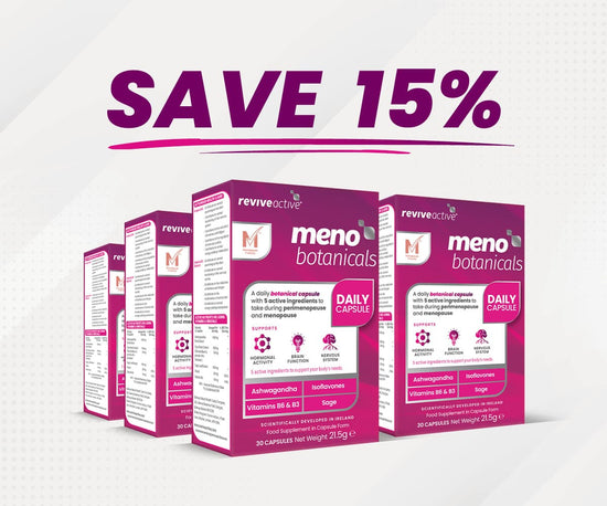 Meno Botanicals 6 BOXES (180 CAPSULES) Revive Active (RoW)