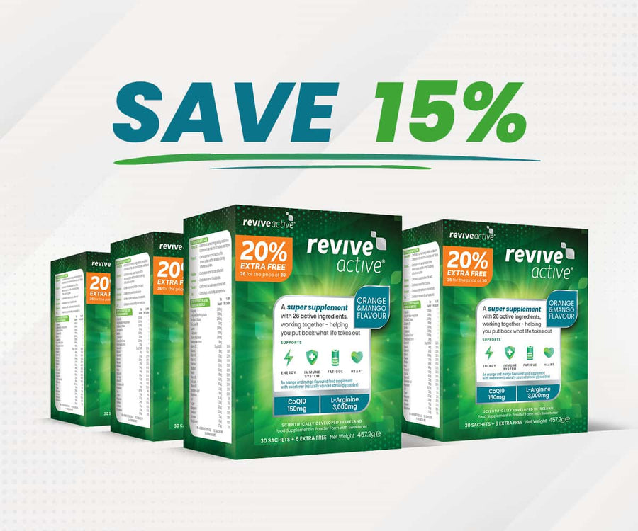 Revive Active - Orange & Mango Flavour 20% Extra Free 6 BOXES (216 SACHETS) Vitamins & Supplements Revive Active