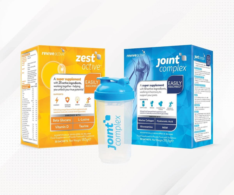 Runner Bundle: Zest Active + Joint Complex + Free Shaker Vitamins & Supplements Revive Active