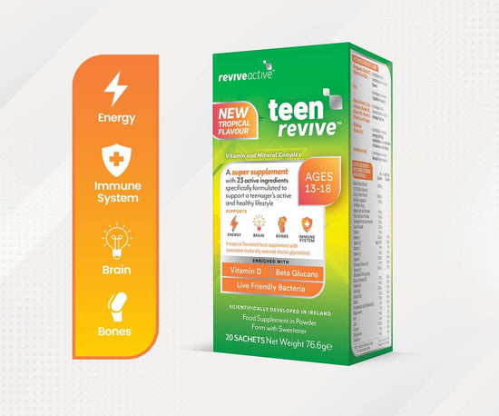 Teen Revive Tropical Flavour 1 Box (20 Sachets) Vitamins & Supplements Revive Active