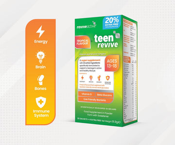 Teen Revive Tropical Flavour 20% Extra Free Vitamins & Supplements Revive Active