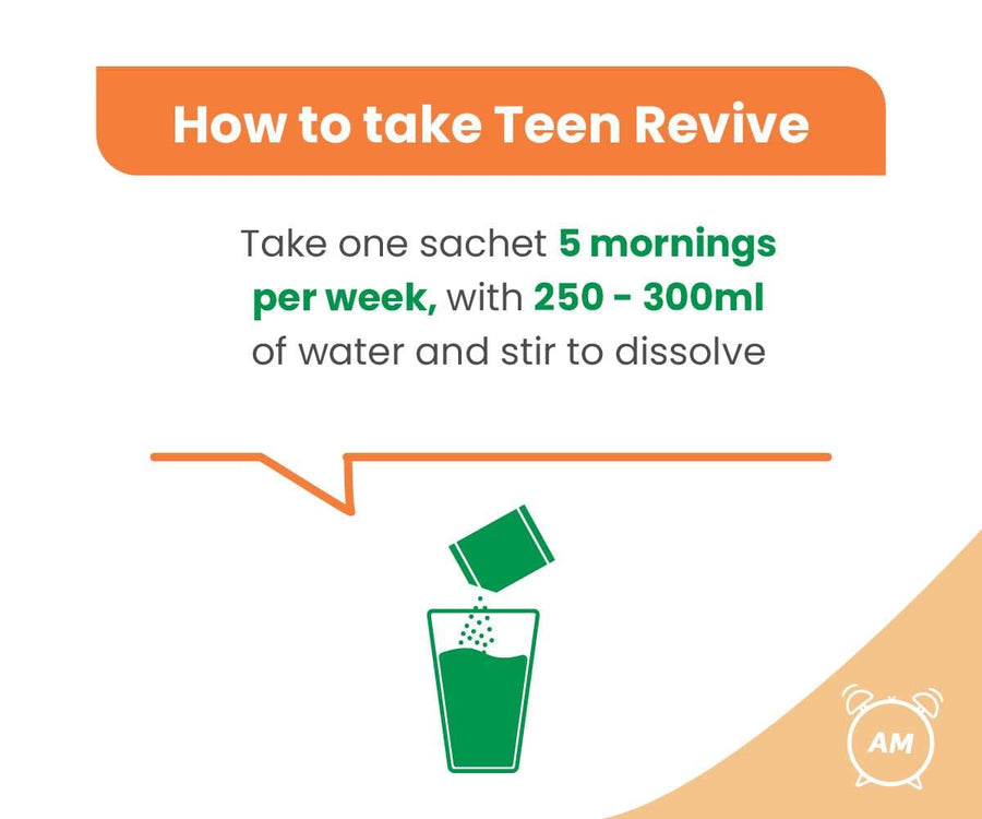 Teen Revive Tropical Flavour 20% Extra Free Vitamins & Supplements Revive Active