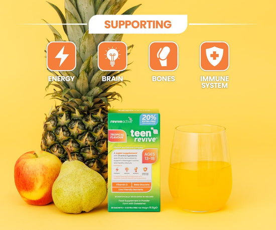 Teen Revive Tropical Flavour 20% Extra Free Vitamins & Supplements Revive Active