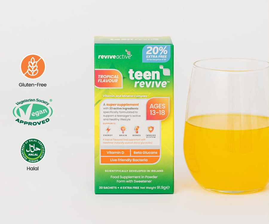 Teen Revive Tropical Flavour 20% Extra Free Vitamins & Supplements Revive Active