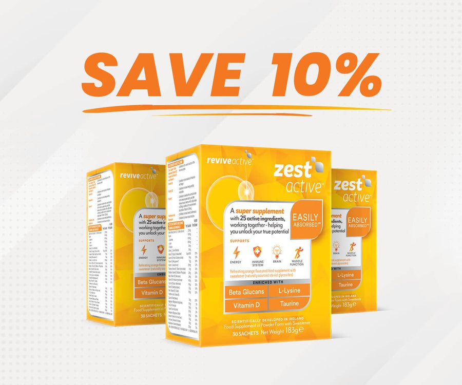 Zest Active 3 Boxes (90 Sachets) Vitamins & Supplements Revive Active