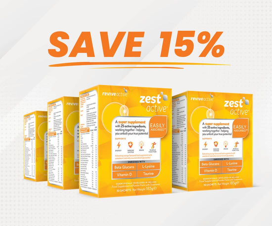 Zest Active 6 Boxes (180 Sachets) Vitamins & Supplements Revive Active